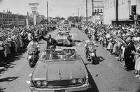 John F. Kennedy and Lyndon B. Johnson campaign in Texas