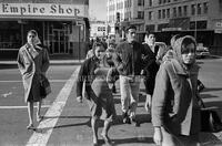 Latino pedestrians; Faces of Texas