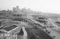 Dallas aerial view; Faces of Texas