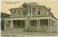 Mr. Frank Champion's Residence, Brownsville, Texas