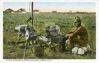 A field wireless in operation, Signal Corps, U.S.A.