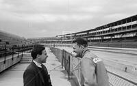 Auto racing, Lotus/Ford 1st test Indy; Jim Clark, Dan Gurney