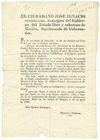 Mexico (republic). Laws (May 8, 1829). Variant of S747.