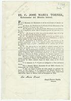 Mexico (republic). Laws. (November 21, 1833). Variant of S790.