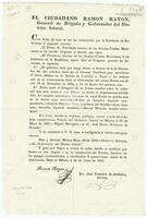 Mexico (republic). Laws. (May 23 1835). Variant of S834.