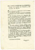 Mexico (republic). Laws. (February 11, 1836).