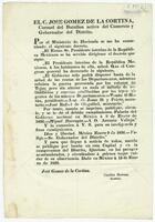 Mexico (republic). Laws. (January 9, 1836). Variant of S871.