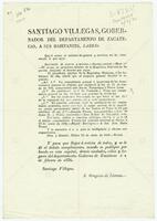 Mexico (republic). Laws. (January 13, 1836). Variant of S872.