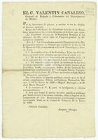 Mexico (republic). Laws. (January 13, 1836). Variant of S872.