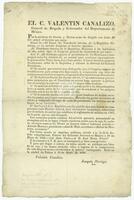 Mexico (republic). Laws. (May 2, 1836). Variant of S879.