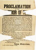 Proclamation by the Governor of Texas
