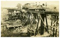 Bridge building near Cerro Azul in the Tampico Field