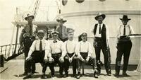 Company E, Texas Rangers with ships crew