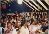 Crowd in a tent