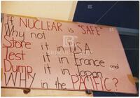 Nuclear protest sign