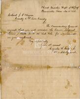 [Letter to John L. Haynes requesting a position in his regiment for the letter bearer]