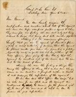 [Letter from M.A. Southworth to Brigadier General A.J. Hamilton]