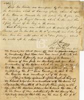 [Letter from M.A. Southworth to Major General Davidson regarding some Mexican soldiers]