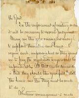[Letter to John L. Haynes describing his duties for the Freedmen's Bureau]