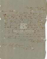 [Letter from Governor Edmund J. Davis to John L. Haynes regarding discharges]