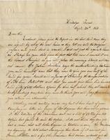 [Letter from L.H. Box to John L. Haynes conveying papers from the Seal Land case]