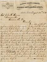 [Letter from Chandler, Carleton & Robertson to John L. Haynes concerning the Salt Lake case]