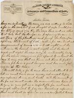[Letter from Chandler, Carleton & Robertson to John L. Haynes concerning the Salt Lake case]
