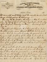 [Letter from Chandler, Carleton & Robertson to John L. Haynes concerning the Salt Lake case]