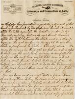 [Letter from Chandler, Carleton & Robertson to John L. Haynes concerning the Salt Lake case]