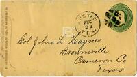 [Envelope containing a letter from F.W. Chandler to John L. Haynes regarding gathering testimony of damage caused by Indians in frontier territories]