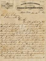 [Letter from F.W. Chandler to John L. Haynes regarding the Cameron estate and current cases]