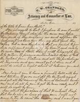 [Letter from F.W. Chandler to John L. Haynes discussing developments in current Supreme Court cases]
