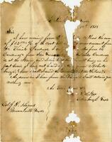 [Letter from L.H. Cox to John L. Haynes reporting receipt of funds]