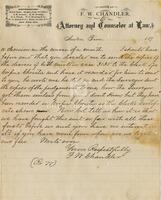 [Letter from F.W. Chandler to John L. Haynes regarding cases 3134 and 3135]