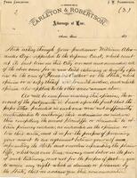 [Copy of a letter from F.W. Chandler, Fred Carleton, and J.W. Robertson to Texas Attorney General regarding land title cases]