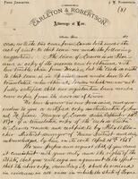 [Copy of a letter from F.W. Chandler, Fred Carleton, and J.W. Robertson to Texas Attorney General regarding land title cases]