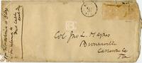 [Envelope from a letter to John L. Haynes from Fred Carleton enclosing a copy of a letter from F.W. Chandler, Fred Carleton, and J.W. Robertson to Texas Attorney General regarding land title cases]