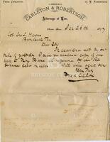 [Letter to John L. Haynes from Fred Carleton enclosing a copy of a letter from F.W. Chandler, Fred Carleton, and J.W. Robertson to Texas Attorney General regarding land title cases]