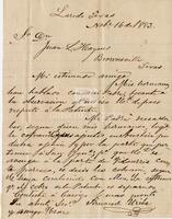 [Spanish language letter from Fernando Uribe to John L. Haynes]