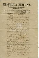 [Expedient ruling of the Constitutional Court of Ciudad Guerrero en the year 1867]